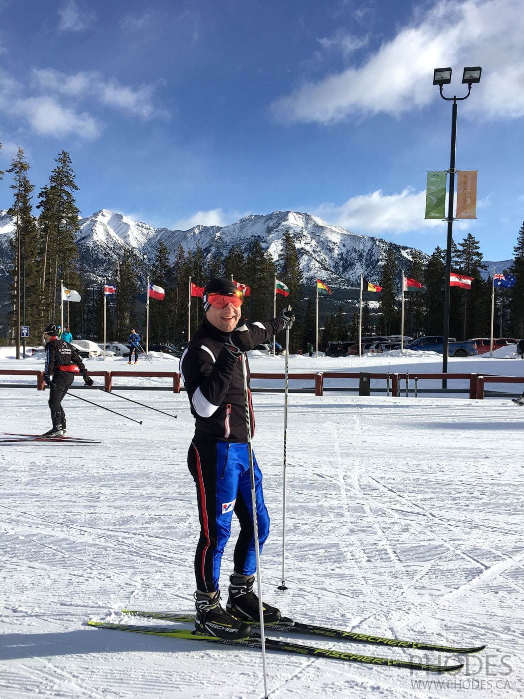 Cross-country stadium in Canmore Nordic Center