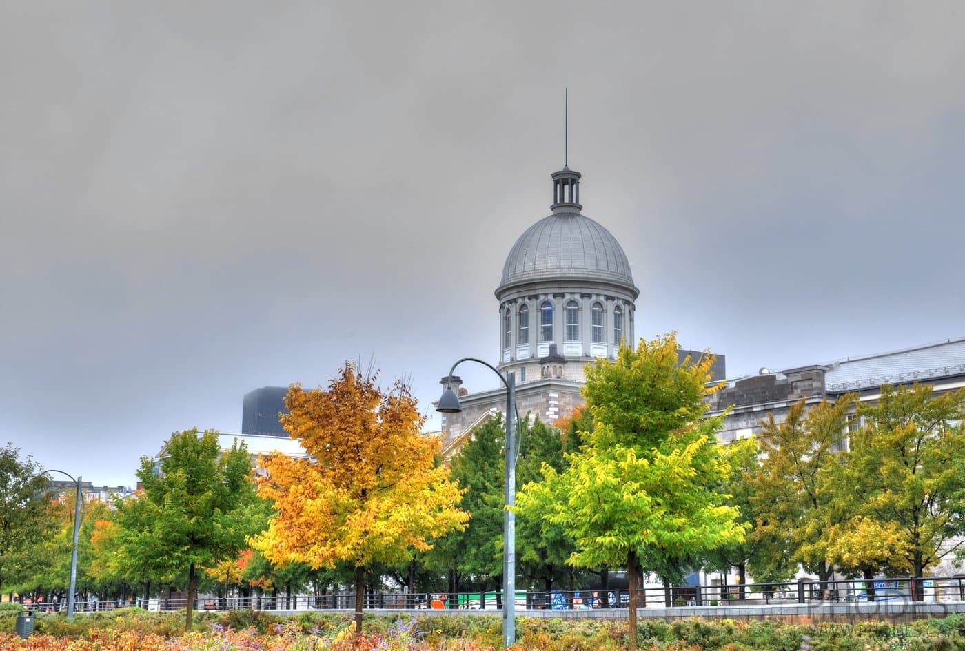 Bonsecours market in fall, Old Port, Montreal