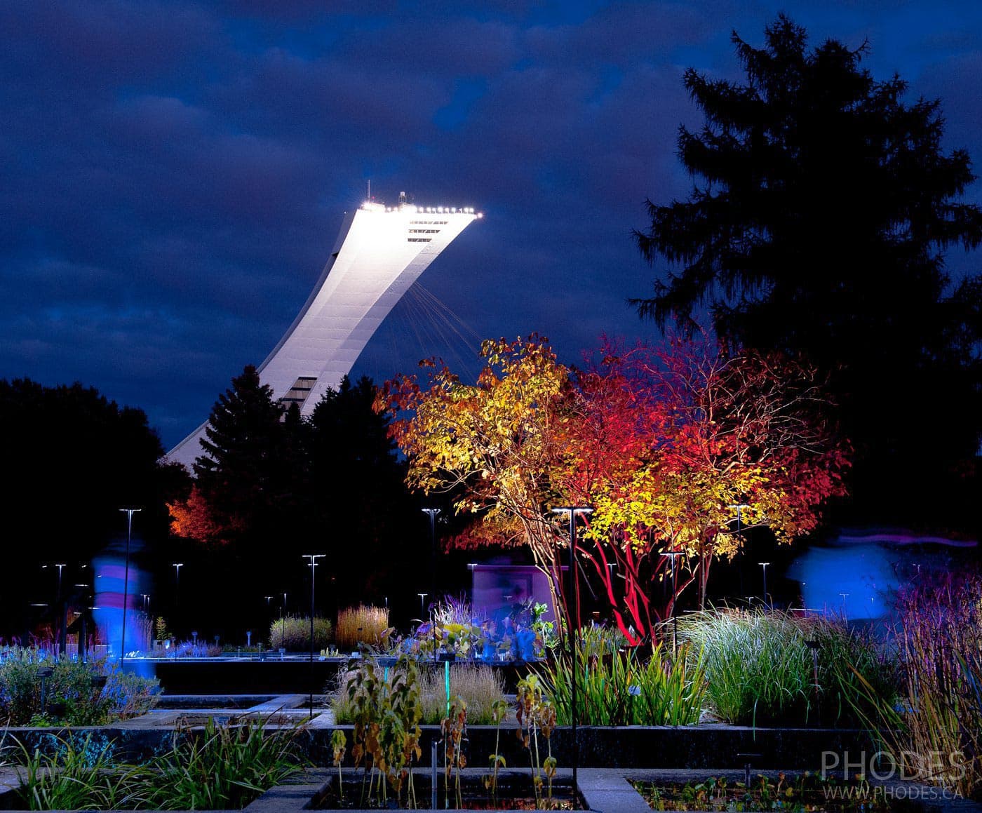 Olympic stadium from Botanical garden, Montreal