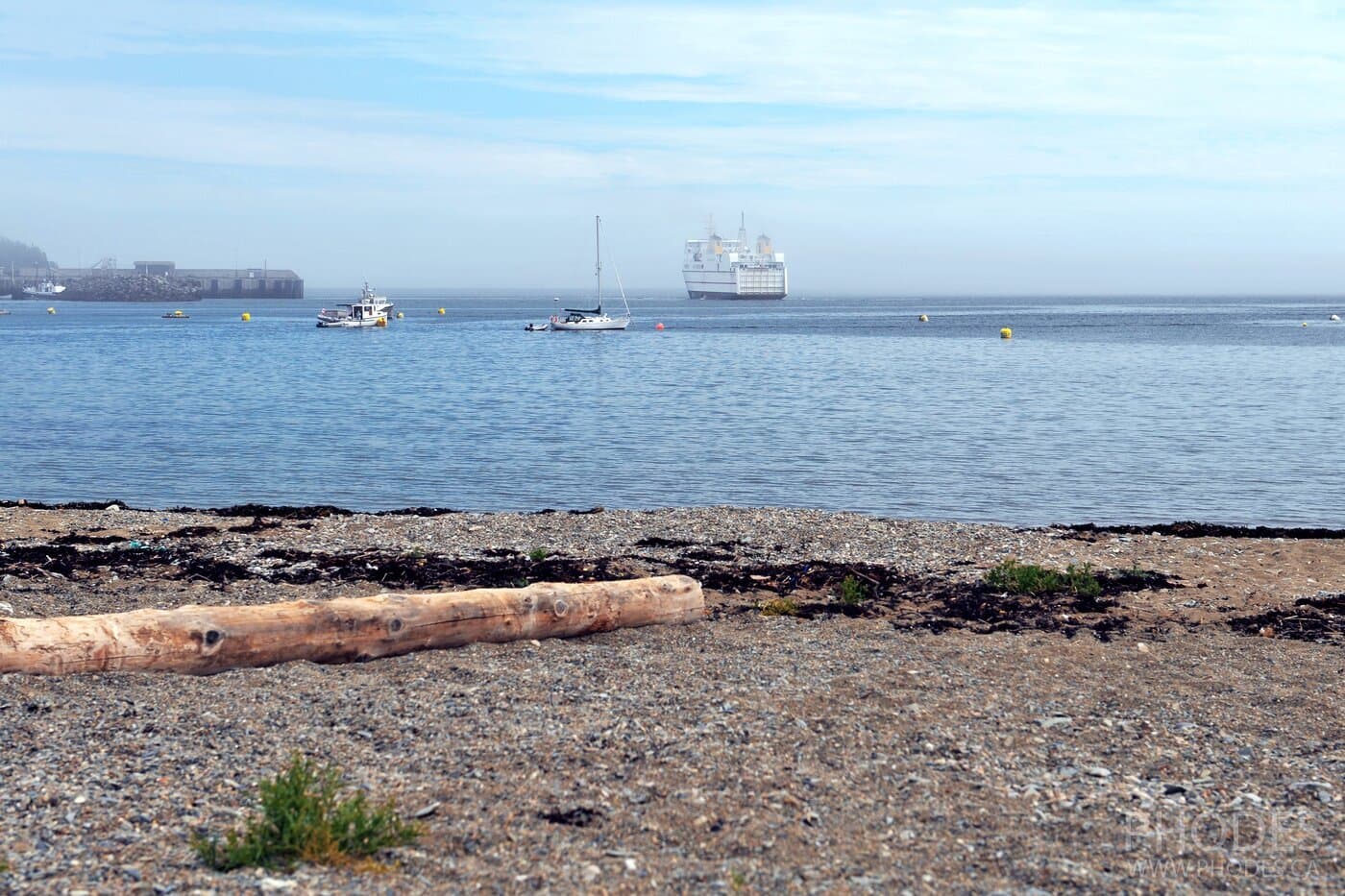 Le bord du mer du motel Surfside sur l'île de Grand Manan