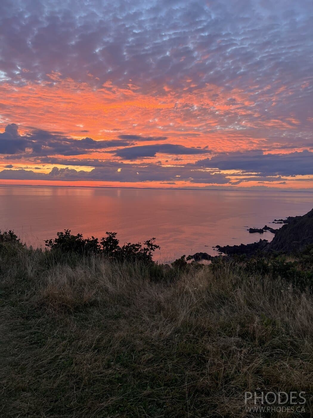 Beautiful sunset on Grand Manan Island