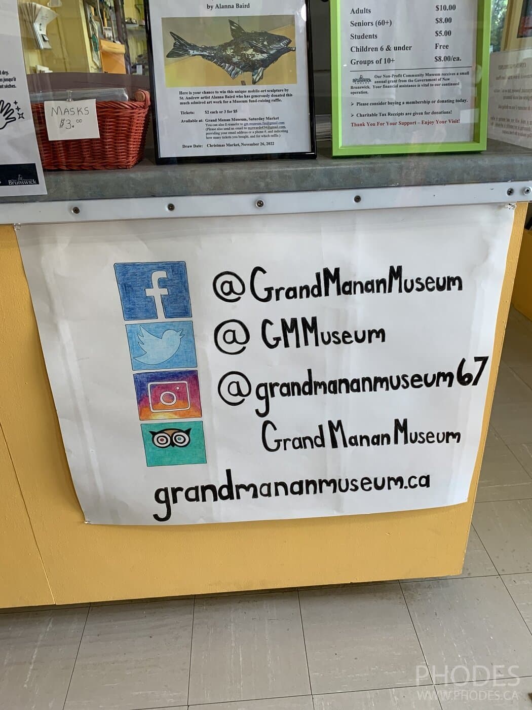 Les médias sociaux du musée de Grand Manan