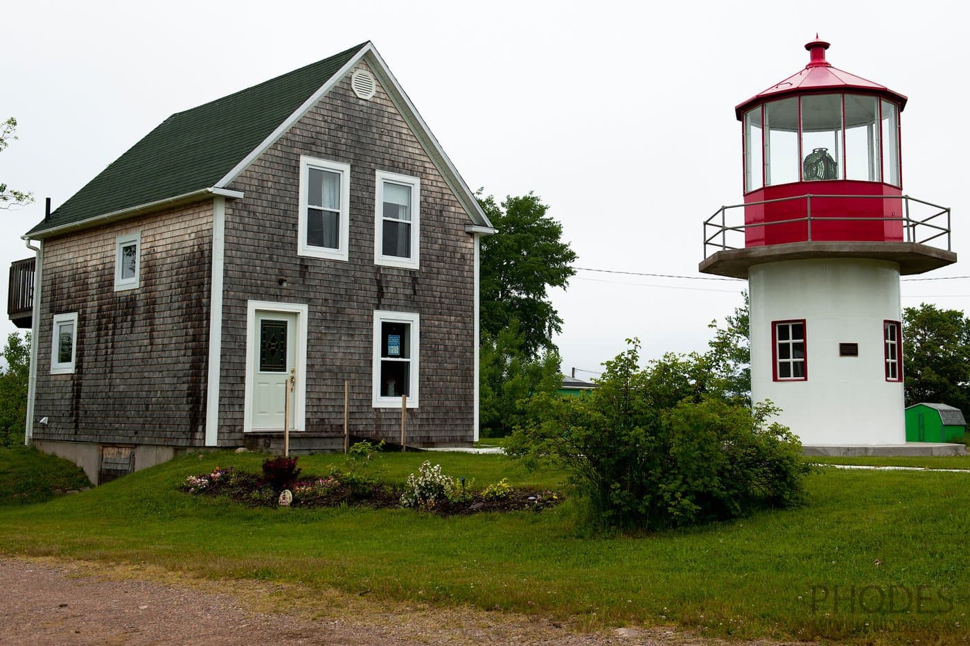 Lighthouse-museum on Cape Breton Island in Nova Scotia