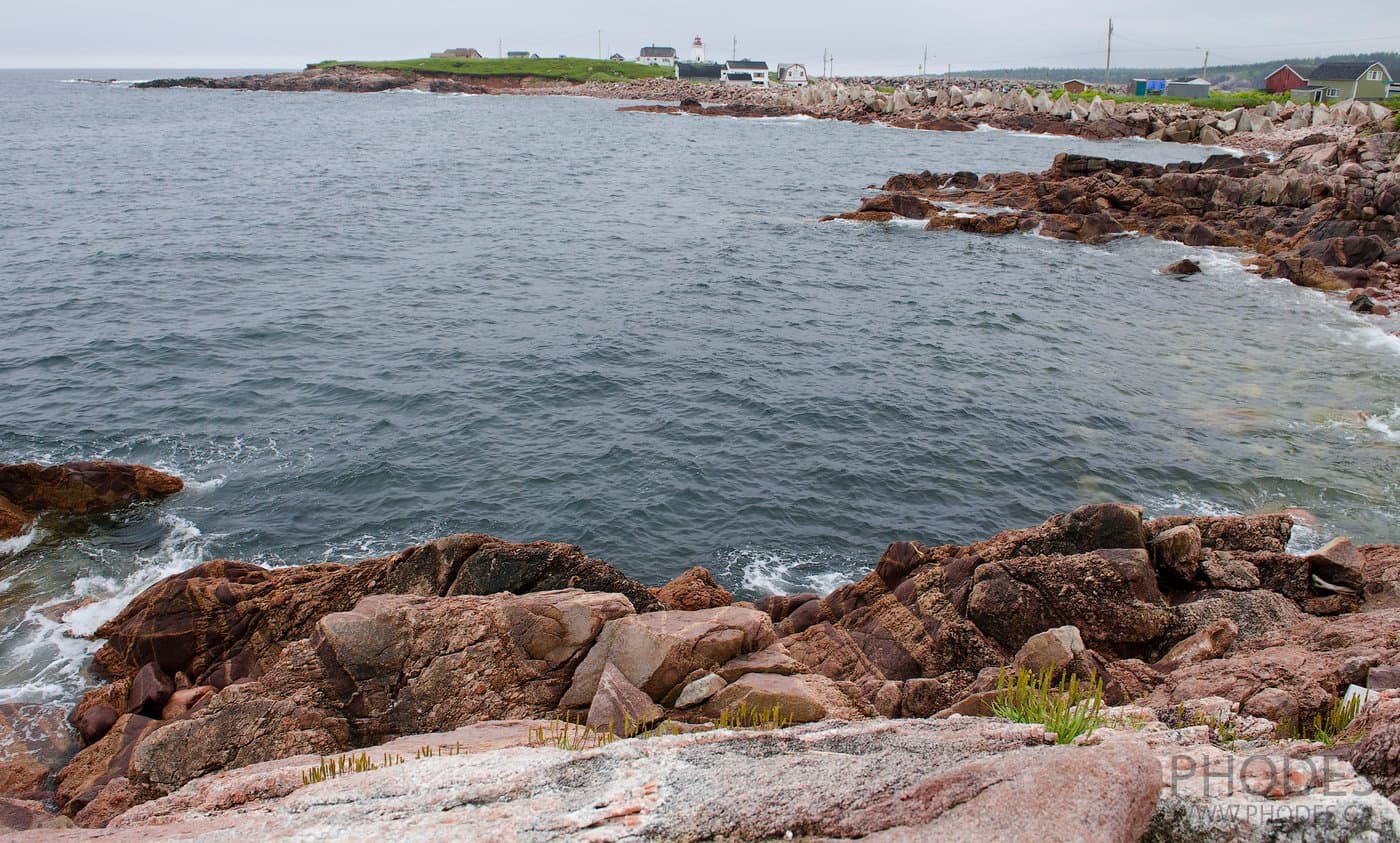 Cape Breton Island coastline in Nova Scotia