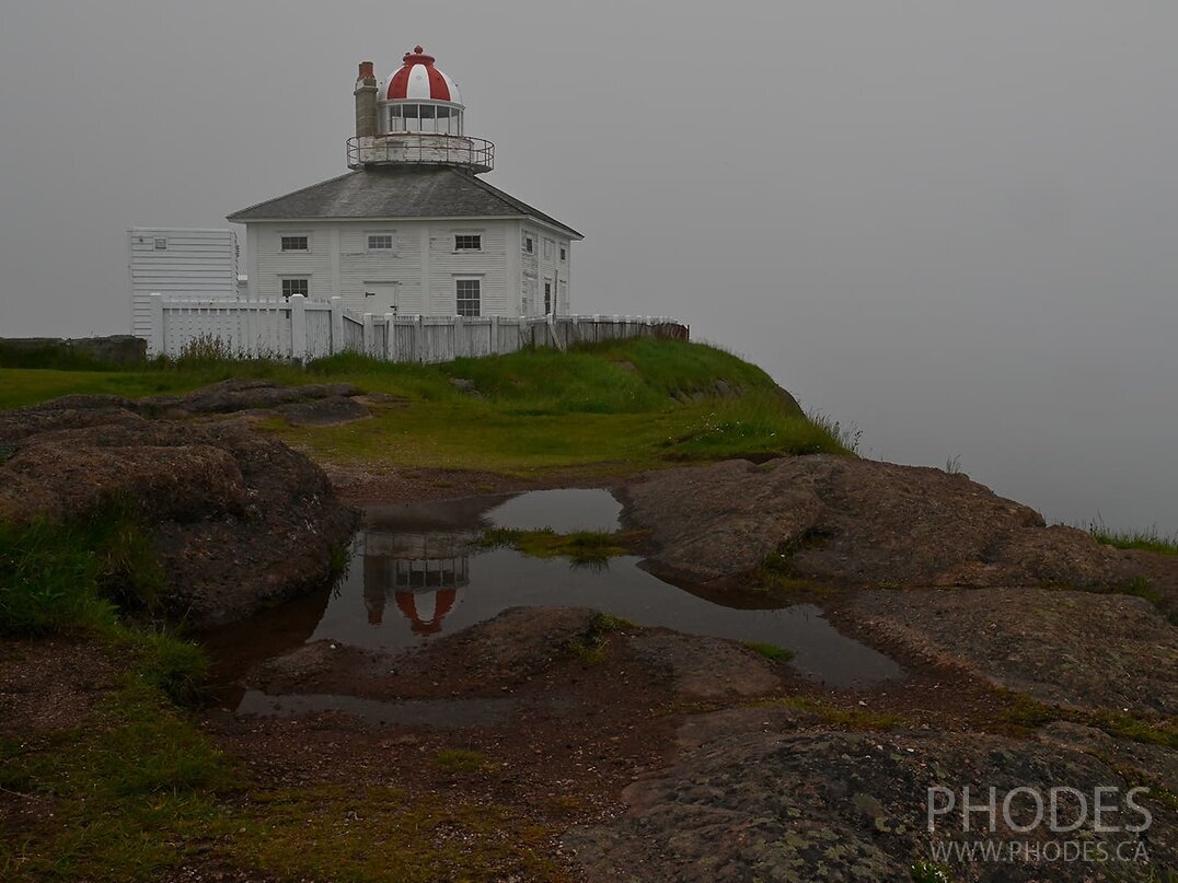 Historic lighthouse on Cape Spear - Newfoundland