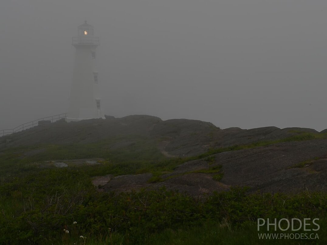 Modern lighthouse on Cape Spear - Newfoundland