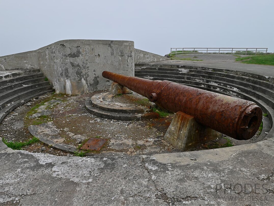 Gun in fort Cape Spear - Newfoundland